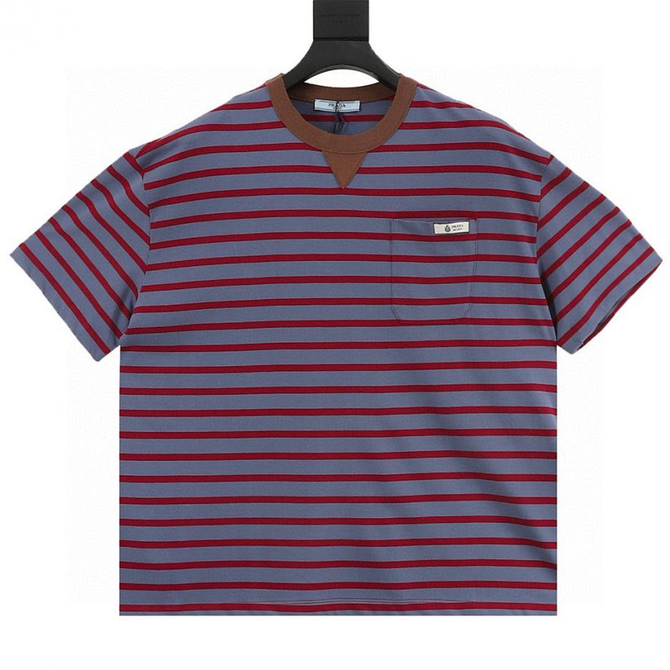 designer,replica,clothing,fake,1:1,lv,luxury,high quality Prada striped pocket short-sleeved T-shirt (DC95) designer,replica,clothing,fake,1:1,lv,luxury,high quality Prada striped pocket short-sleeved T-shirt (DC95)