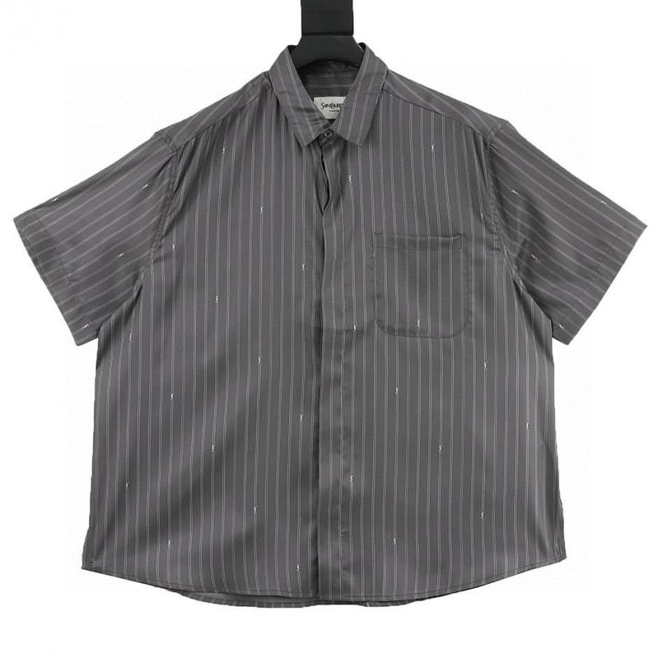 designer,replica,clothing,fake,1:1,lv,luxury,high quality SAINT LAURENT striped jacquard short-sleeved shirt (7E26) designer,replica,clothing,fake,1:1,lv,luxury,high quality SAINT LAURENT striped jacquard short-sleeved shirt (7E26)