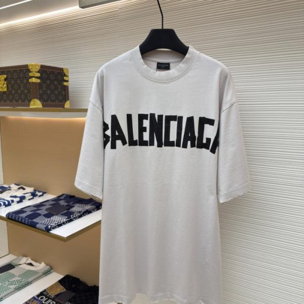 designer,replica,clothing,fake,1:1,lv,luxury,high quality Balenciaga masking tape short-sleeved T-shirt (L7TET)