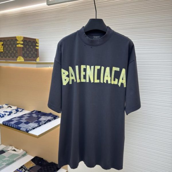 designer,replica,clothing,fake,1:1,lv,luxury,high quality Balenciaga masking tape short-sleeved T-shirt (U5FB2)