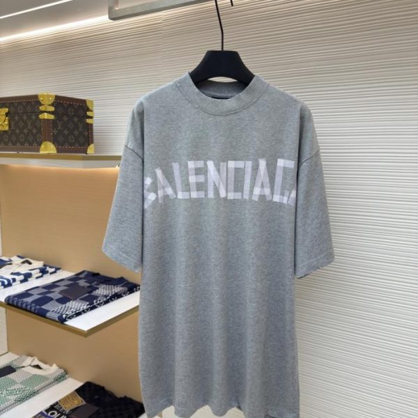 designer,replica,clothing,fake,1:1,lv,luxury,high quality Balenciaga masking tape short-sleeved T-shirt (1JXO7)