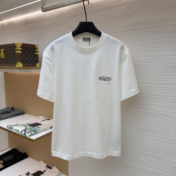 designer,replica,clothing,fake,1:1,lv,luxury,high quality Dior Box Embroidered Short-Sleeve T-Shirt (2GQTK)