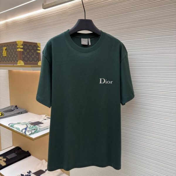 designer,replica,clothing,fake,1:1,lv,luxury,high quality Dior T-shirt with embroidered small letters on the chest (BE9SQ)