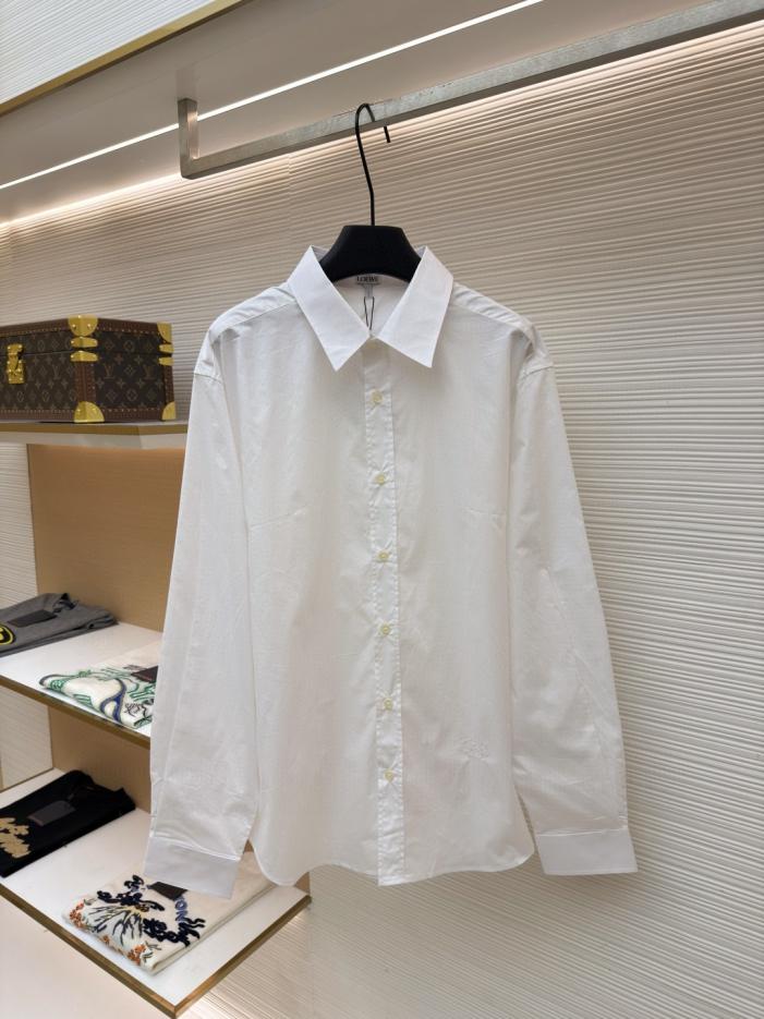 designer,replica,clothing,fake,1:1,lv,luxury,high quality Loewe solid color collared cotton single-breasted embroidered long-sleeved shirt (CZQYL) designer,replica,clothing,fake,1:1,lv,luxury,high quality Loewe solid color collared cotton single-breasted embroidered long-sleeved shirt (CZQYL)