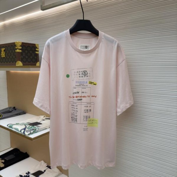 designer,replica,clothing,fake,1:1,lv,luxury,high quality Maison Margiela Graffiti Couple Short-Sleeve T-Shirt (KH7LB)