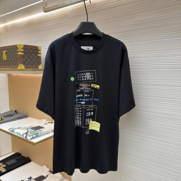 designer,replica,clothing,fake,1:1,lv,luxury,high quality Maison Margiela Graffiti Couple Short-Sleeve T-Shirt (J8OYM)