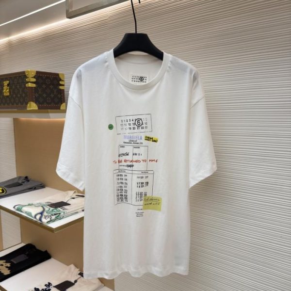 designer,replica,clothing,fake,1:1,lv,luxury,high quality Maison Margiela Graffiti Couple Short-Sleeve T-Shirt (6BIIL)