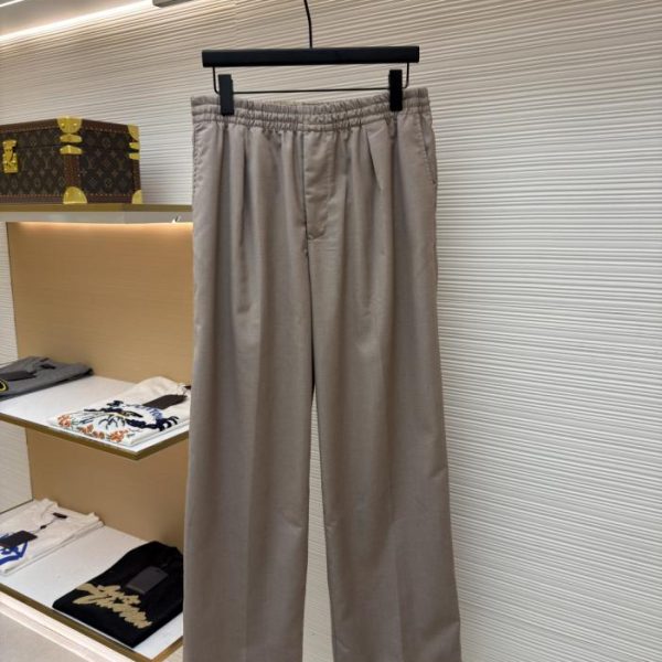 designer,replica,clothing,fake,1:1,lv,luxury,high quality LOUIS VUITTON Khaki Wool Casual Suit Trousers (7TKI3)