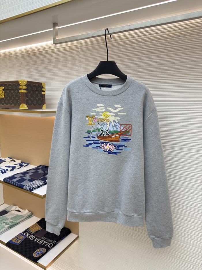 designer,replica,clothing,fake,1:1,lv,luxury,high quality LOUIS VUITTON Embroidered Crew Neck Sweatshirt (AZKBH) designer,replica,clothing,fake,1:1,lv,luxury,high quality LOUIS VUITTON Embroidered Crew Neck Sweatshirt (AZKBH)