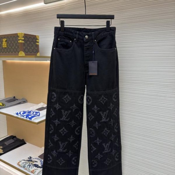 designer,replica,clothing,fake,1:1,lv,luxury,high quality LOUIS VUITTON Washed Ripped Jeans (7W0HK)