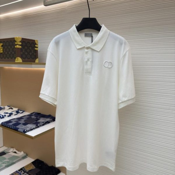 designer,replica,clothing,fake,1:1,lv,luxury,high quality DIOR CD Embroidered Polo Shirt, Item No. 1680441-A35 (OC930)