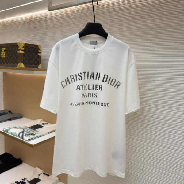 designer,replica,clothing,fake,1:1,lv,luxury,high quality Dior Atelier Designer Collection Letter Print Short-Sleeve T-Shirt, Item No. 1683300-X90 (7NM39)