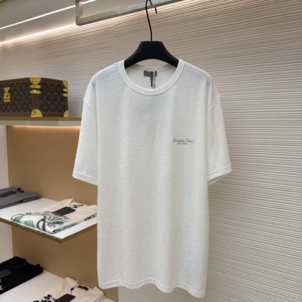 designer,replica,clothing,fake,1:1,lv,luxury,high quality Dior Embroidered Terry Cloth Short-Sleeve T-Shirt, Item No. 1683111-X90 (EVS9G)
