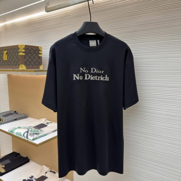 designer,replica,clothing,fake,1:1,lv,luxury,high quality Dior Manifesto embroidered crew neck short-sleeved T-shirt, item number 1683103-A00(YBGWY)