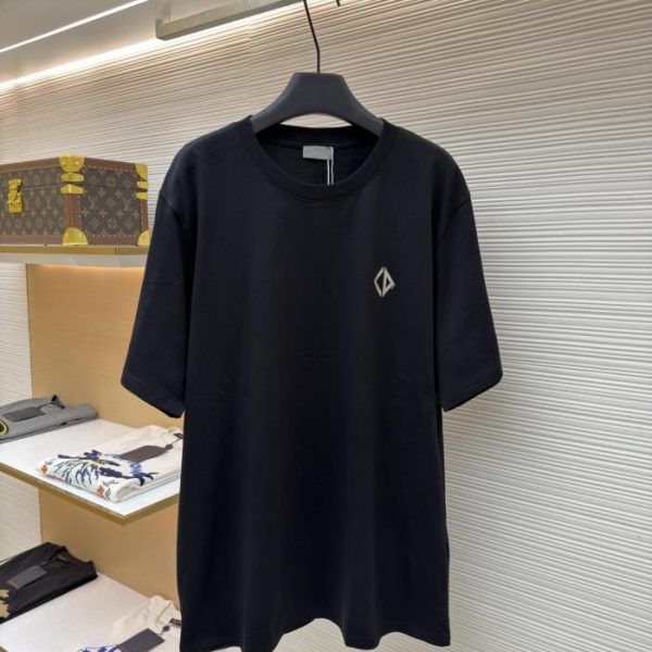designer,replica,clothing,fake,1:1,lv,luxury,high quality Dior logo cotton short-sleeved T-shirt, item number 1682600-X90 (R59BI)