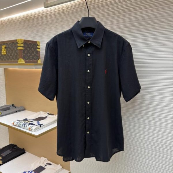 designer,replica,clothing,fake,1:1,lv,luxury,high quality Ralph Lauren logo embroidered short-sleeved shirt, item number 1682557-A20(CNS5J)