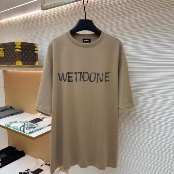 designer,replica,clothing,fake,1:1,lv,luxury,high quality WE11DONE Printed Hand-Painted Short-Sleeve T-Shirt, Item No. 1683200-X90(Z2IBV)