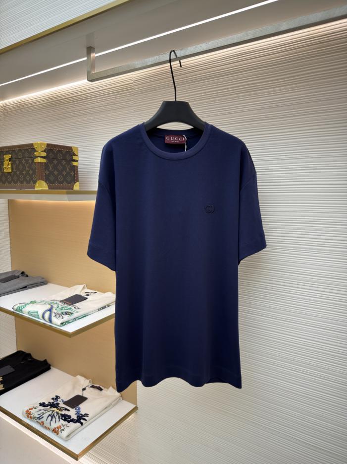 designer,replica,clothing,fake,1:1,lv,luxury,high quality Gucci Crew Neck Embroidered Double G Interlocking Knit Cotton T-Shirt, Item No. 1683061-X85(IN1ZL) designer,replica,clothing,fake,1:1,lv,luxury,high quality Gucci Crew Neck Embroidered Double G Interlocking Knit Cotton T-Shirt, Item No. 1683061-X85(IN1ZL)