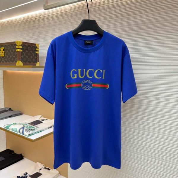 designer,replica,clothing,fake,1:1,lv,luxury,high quality Gucci oversized logo printed belt classic short-sleeved T-shirt, style number 1683104-X80(9E033)