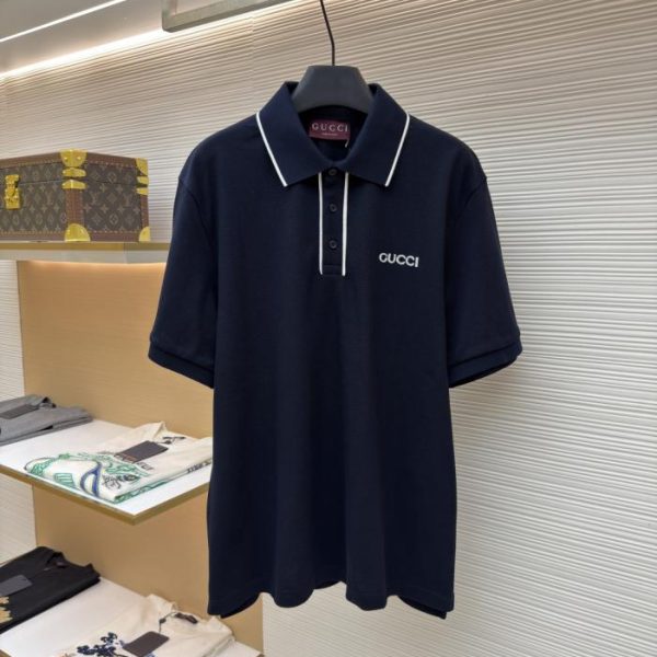 designer,replica,clothing,fake,1:1,lv,luxury,high quality Gucci Embroidered Polo Shirt, Item No. 1683087-A30(8L6I2)