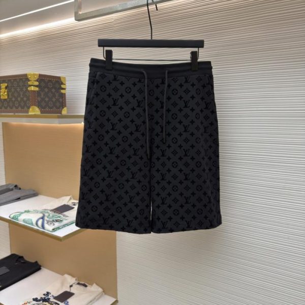 designer,replica,clothing,fake,1:1,lv,luxury,high quality LOUIS VUITTON flocked monogram print shorts, item number 1683169-A35(EGTDU)