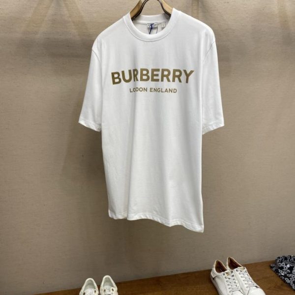 designer,replica,clothing,fake,1:1,lv,luxury,high quality Burberry monogram print crew neck pullover short-sleeved T-shirt (SH068)