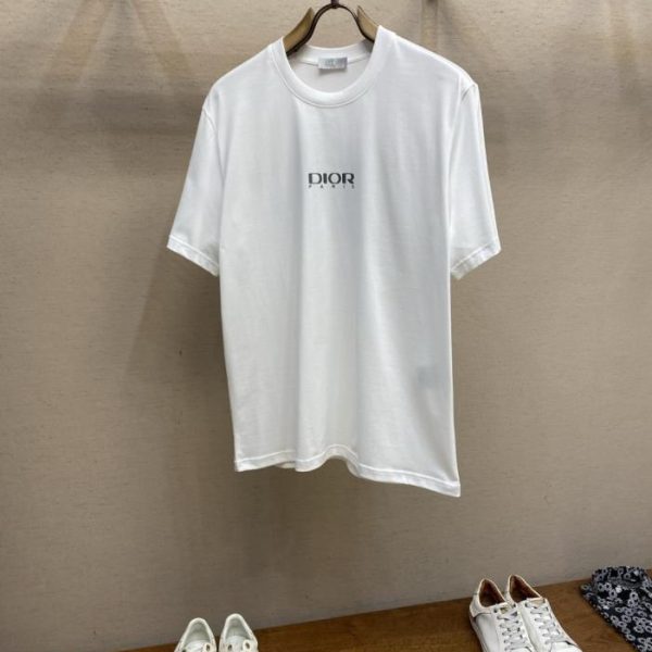 designer,replica,clothing,fake,1:1,lv,luxury,high quality Dior New Embroidered Logo Short-Sleeve T-Shirt (6QV91)