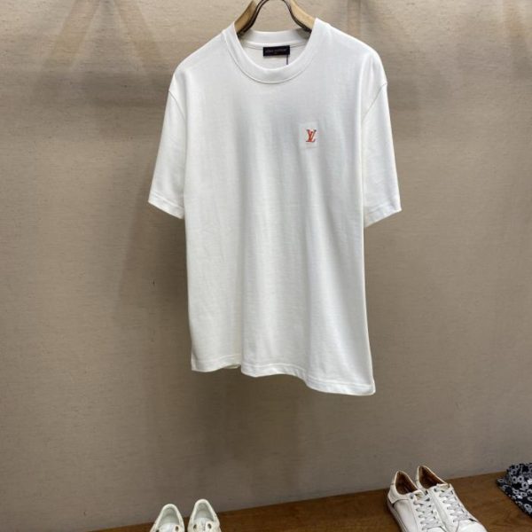 designer,replica,clothing,fake,1:1,lv,luxury,high quality LV Year of the Horse Limited Edition Classic Logo Embroidered Short-Sleeve T-Shirt (HJDQB)