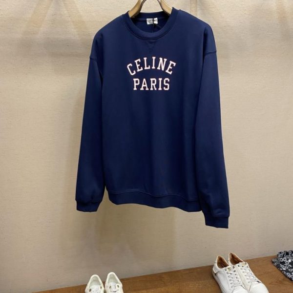 designer,replica,clothing,fake,1:1,lv,luxury,high quality Celine Print Crew Neck Sweatshirt (33FZW)