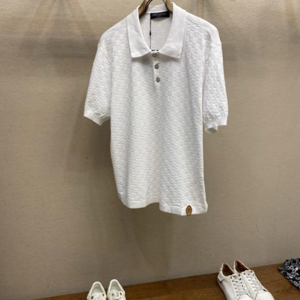 designer,replica,clothing,fake,1:1,lv,luxury,high quality LV 2026 Damier Polo Shirt (OOBG4)