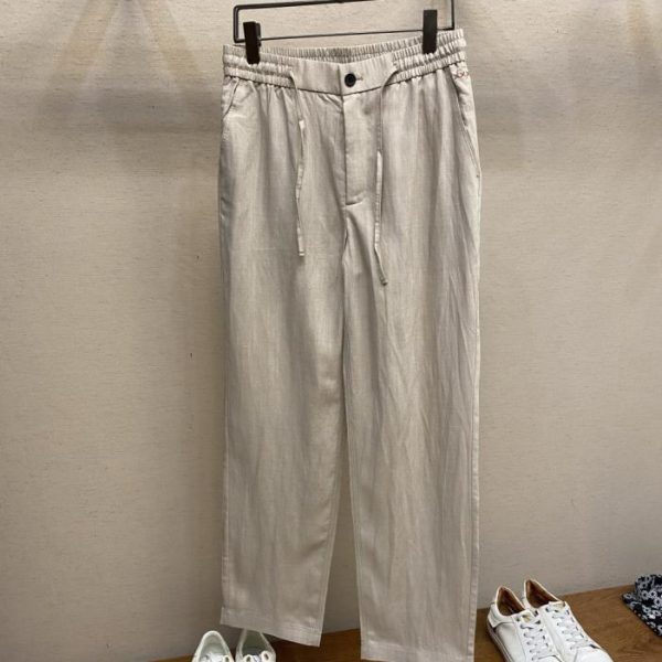 designer,replica,clothing,fake,1:1,lv,luxury,high quality Zzegna Men’s Linen Casual Pants (N499U)
