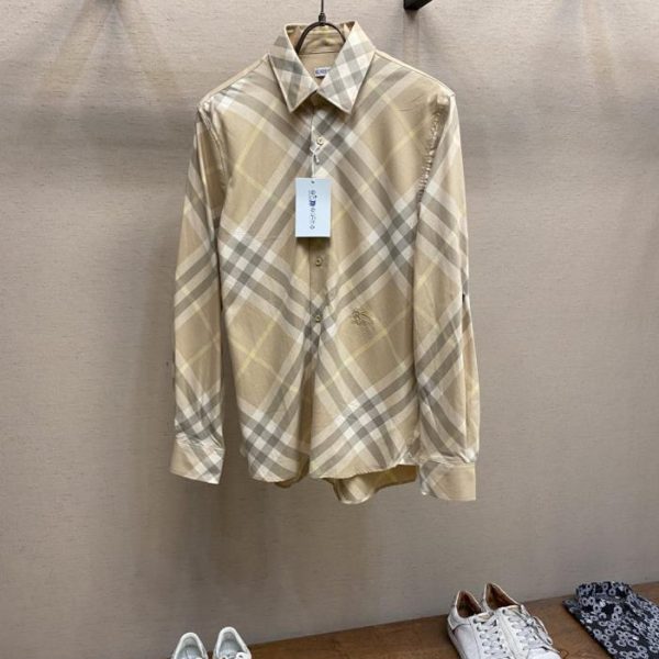 designer,replica,clothing,fake,1:1,lv,luxury,high quality Burberry check cotton casual shirt (JW2YT)