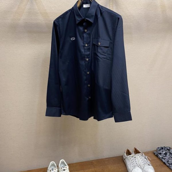 designer,replica,clothing,fake,1:1,lv,luxury,high quality Dior Classic Monogram Collection Patchwork Silk Long-Sleeve Blouse (EUEZB)