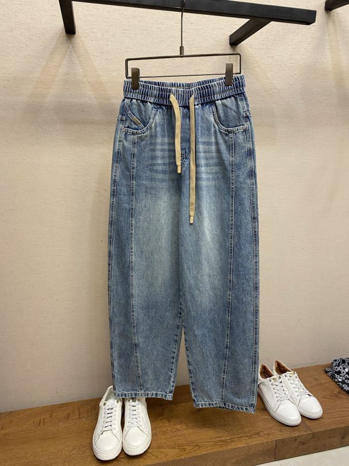 designer,replica,clothing,fake,1:1,lv,luxury,high quality BV Vintage Washed Blue Drawstring Wide-Leg Jeans (9IKGA) designer,replica,clothing,fake,1:1,lv,luxury,high quality BV Vintage Washed Blue Drawstring Wide-Leg Jeans (9IKGA)