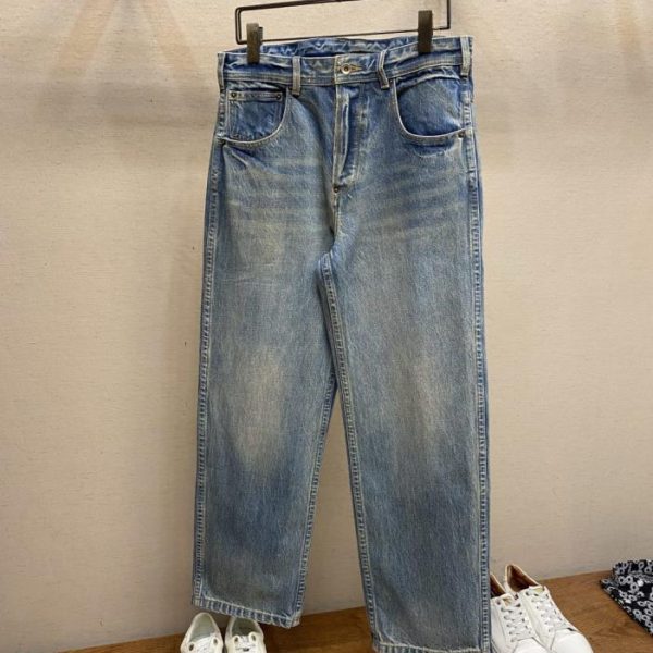 designer,replica,clothing,fake,1:1,lv,luxury,high quality MM6 Classic Four-Corner Stitch Back Button Jeans (G70YS)