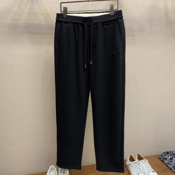 designer,replica,clothing,fake,1:1,lv,luxury,high quality Prada Fall/Winter New Arrival: Wool Blend Black Leggings with Triangle Label (UTG7Q)