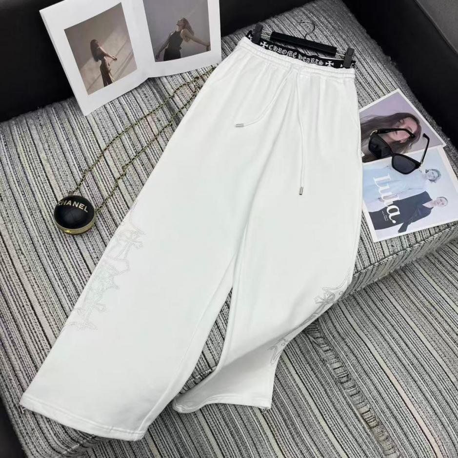 designer,replica,clothing,fake,1:1,lv,luxury,high quality Chrome Hearts New Letter Logo Elastic Double-Head Waist Casual Wide-Leg Pants, Drawstring Hem, Rhinestone Logo (F4VSB) designer,replica,clothing,fake,1:1,lv,luxury,high quality Chrome Hearts New Letter Logo Elastic Double-Head Waist Casual Wide-Leg Pants, Drawstring Hem, Rhinestone Logo (F4VSB)