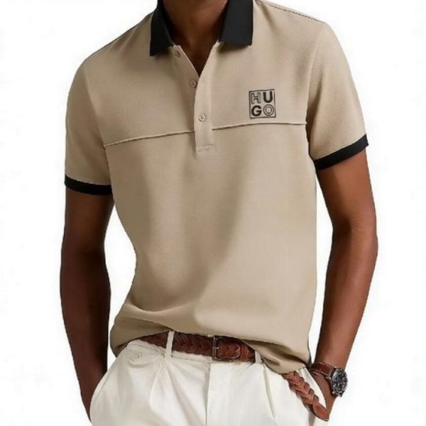 designer,replica,clothing,fake,1:1,lv,luxury,high quality HUGO T-shirt (076E)