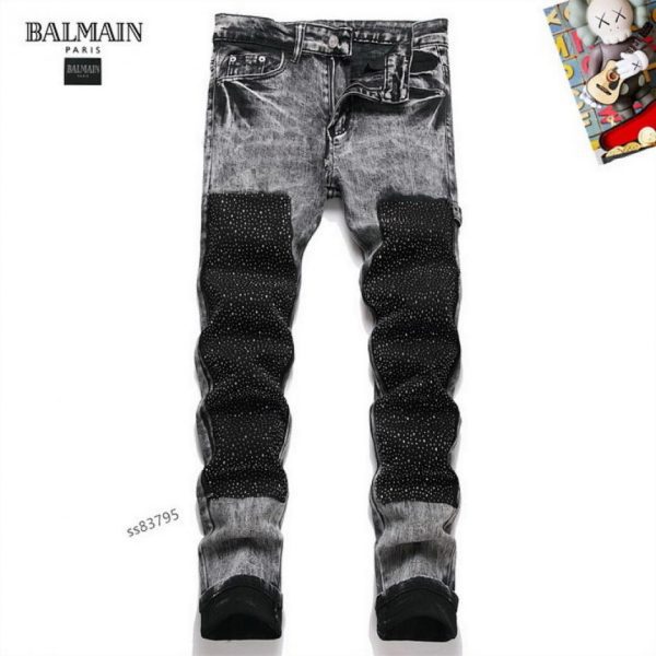 designer,replica,clothing,fake,1:1,lv,luxury,high quality Balmain jeans (CF5A)