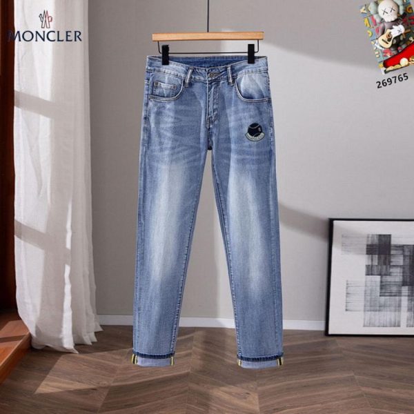 designer,replica,clothing,fake,1:1,lv,luxury,high quality Moncler jeans (E052)