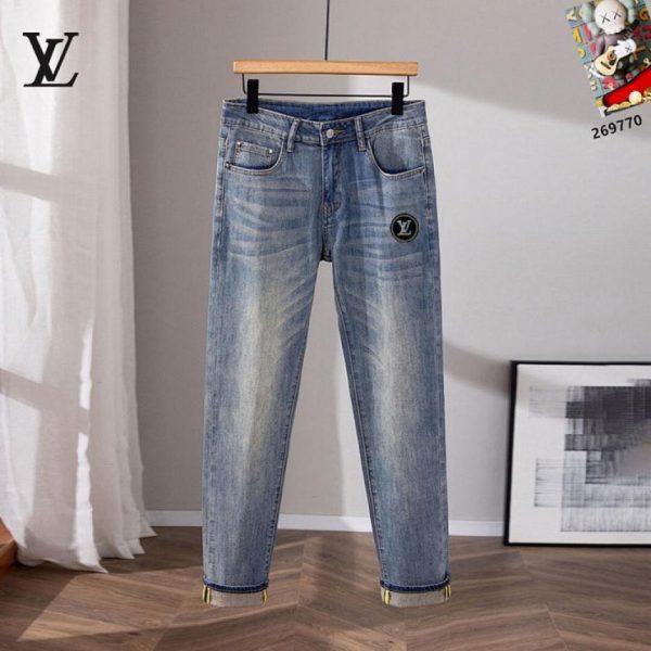 designer,replica,clothing,fake,1:1,lv,luxury,high quality Louis Vuitton jeans (4C41)