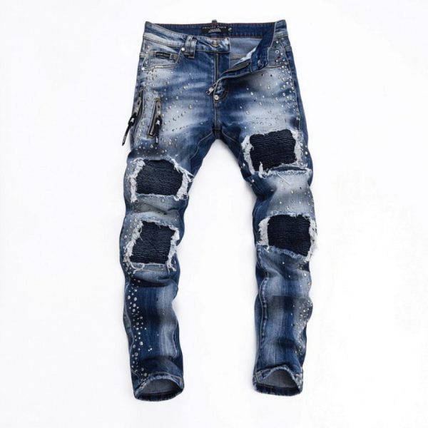 designer,replica,clothing,fake,1:1,lv,luxury,high quality PP jeans (BF43)