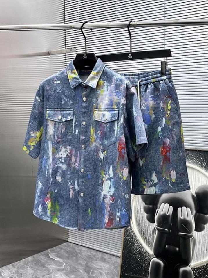 designer,replica,clothing,fake,1:1,lv,luxury,high quality Louis Vuitton Suit (E4A1)