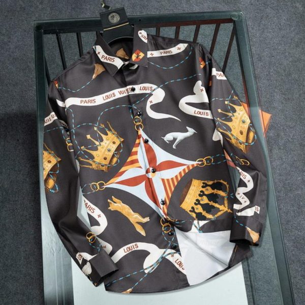 designer,replica,clothing,fake,1:1,lv,luxury,high quality Louis Vuitton Long-Sleeve Shirt (2B4A)
