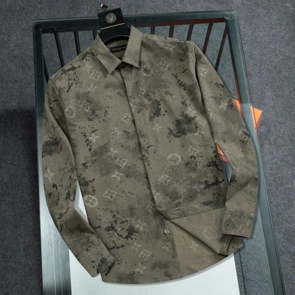 designer,replica,clothing,fake,1:1,lv,luxury,high quality Louis Vuitton long-sleeved shirt (D08F)