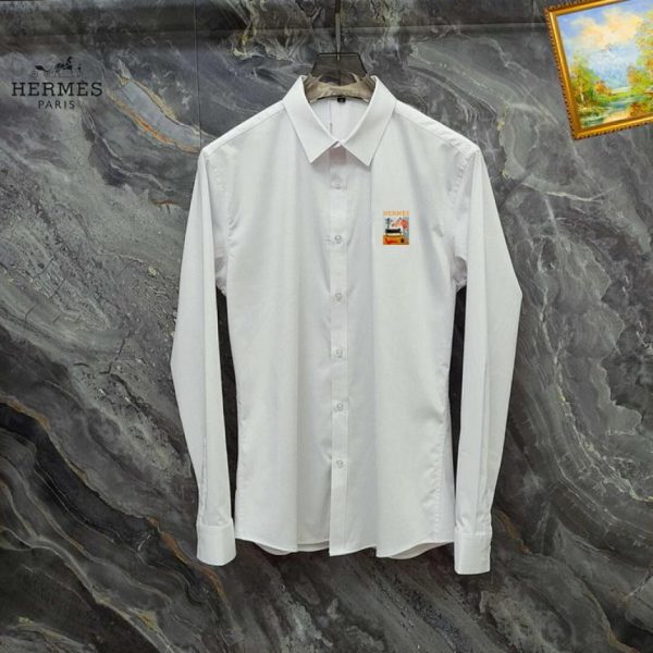 designer,replica,clothing,fake,1:1,lv,luxury,high quality Herm猫s long-sleeved shirt (768A)