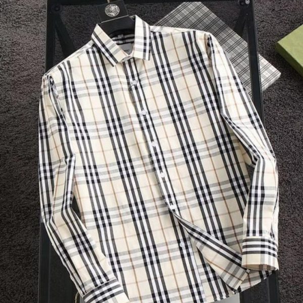 designer,replica,clothing,fake,1:1,lv,luxury,high quality Burberry Long-Sleeve Shirt (177E)