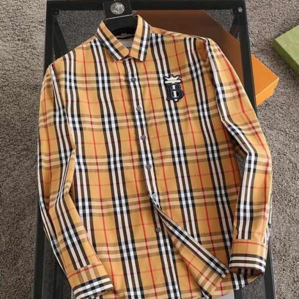 designer,replica,clothing,fake,1:1,lv,luxury,high quality Burberry Long-Sleeve Shirt (348D)