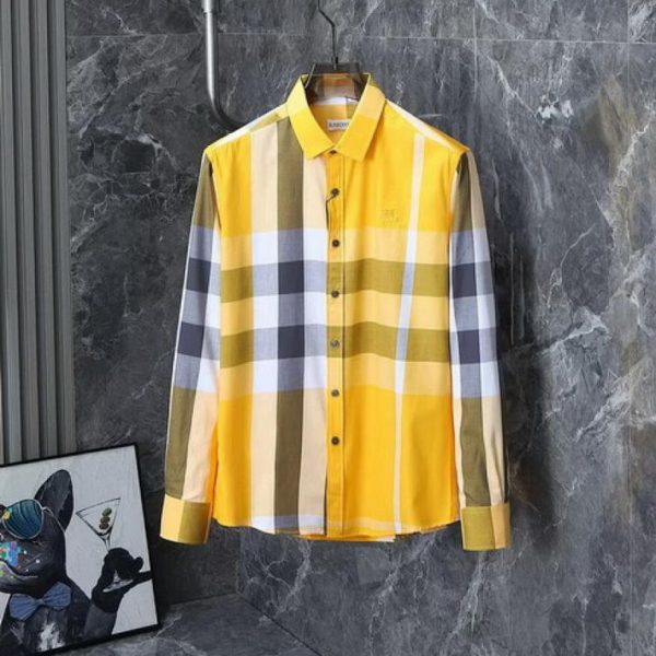 designer,replica,clothing,fake,1:1,lv,luxury,high quality Burberry Long-Sleeve Shirt (E50A)