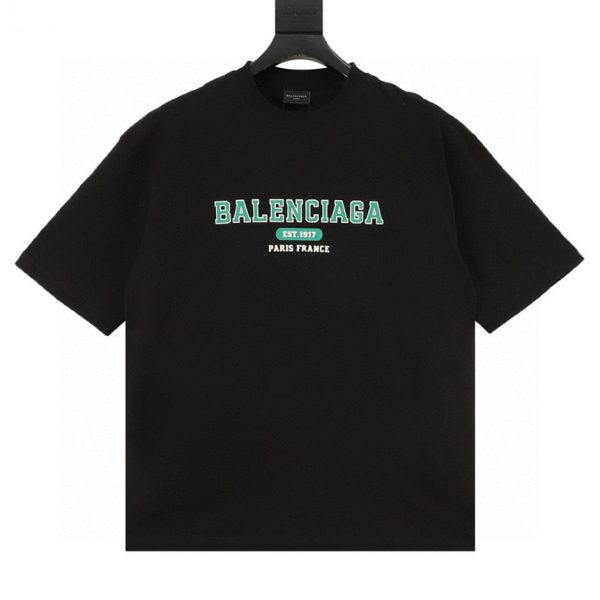 designer,replica,clothing,fake,1:1,lv,luxury,high quality Balenciaga EST.1917 Short-Sleeve T-Shirt (62F1)